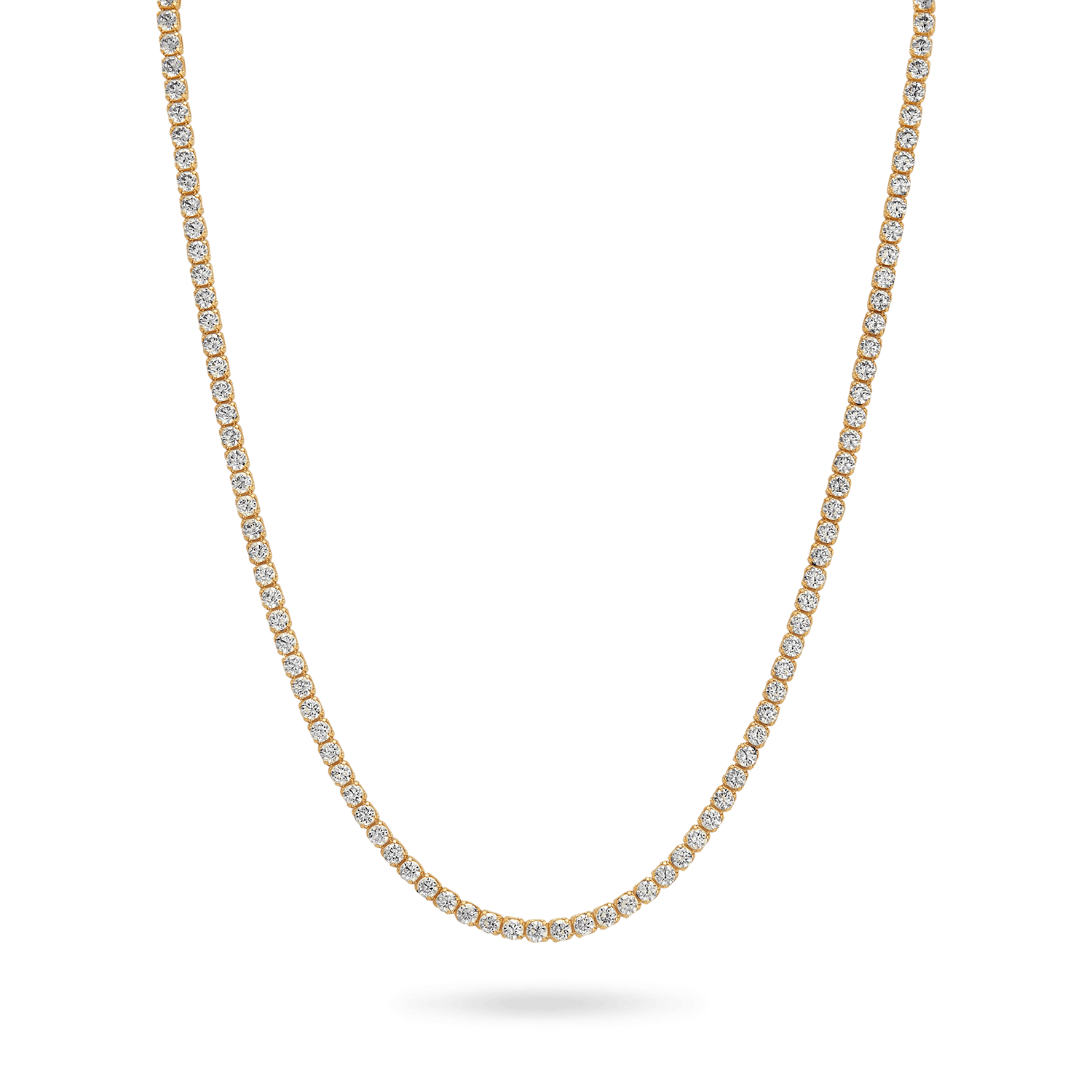 10K Gold Moissanite Tennis Necklace 3.25mm Necklaces IceLink-CAL