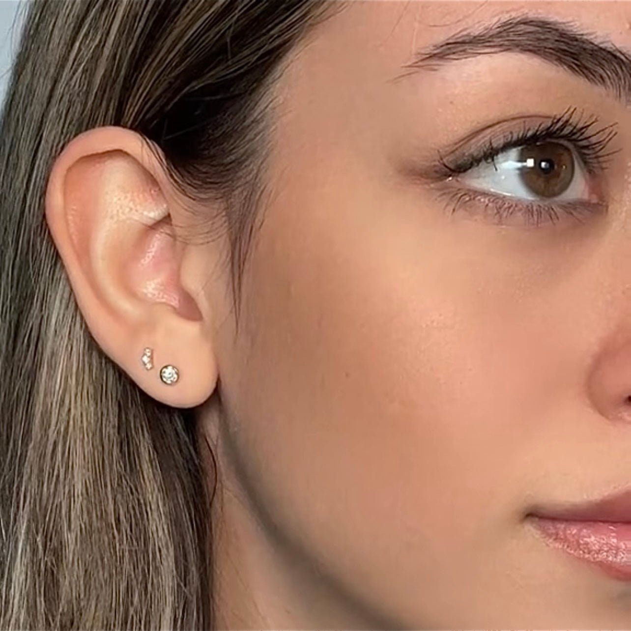 14K Isla Diamond Stud Earrings (sample sale) Earrings IceLink-CAL 14K White Gold  