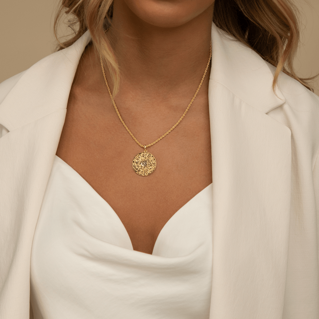14K Armenian Alphabet Pendant Necklaces IceLink-CAL 14K Gold  