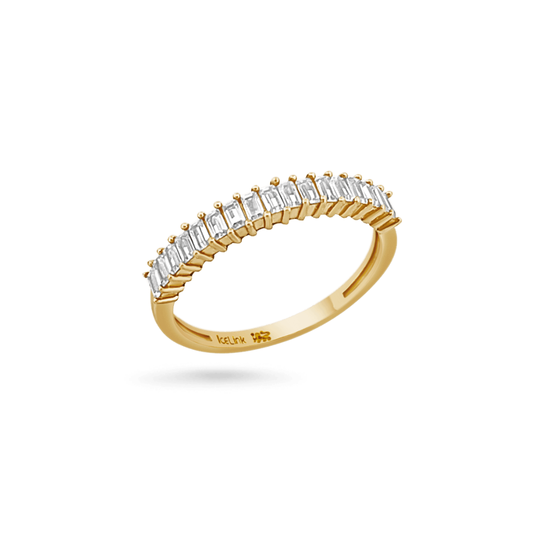 14K Baguette Ring Rings IceLink-CAL   