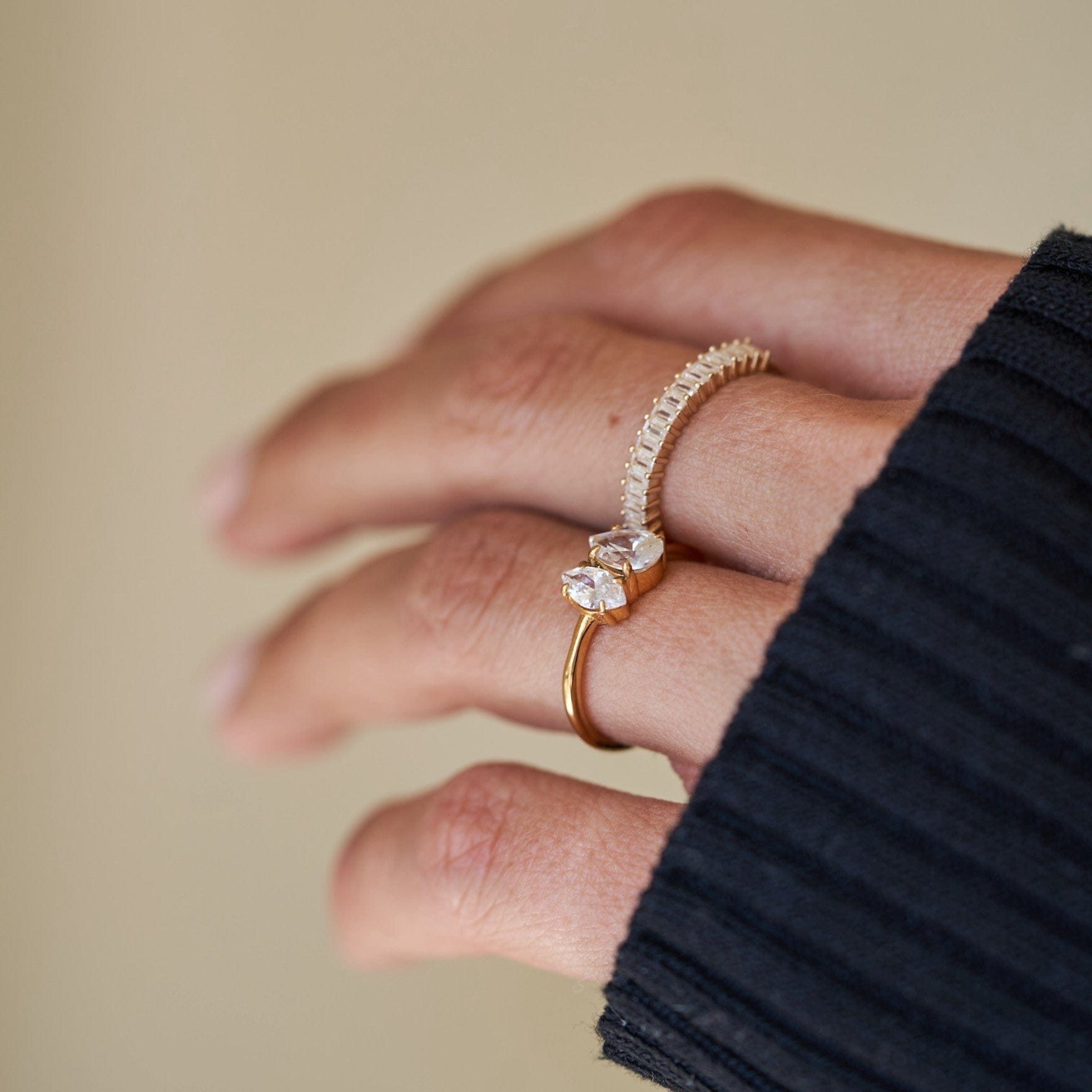 14K Baguette Ring Rings IceLink-CAL   