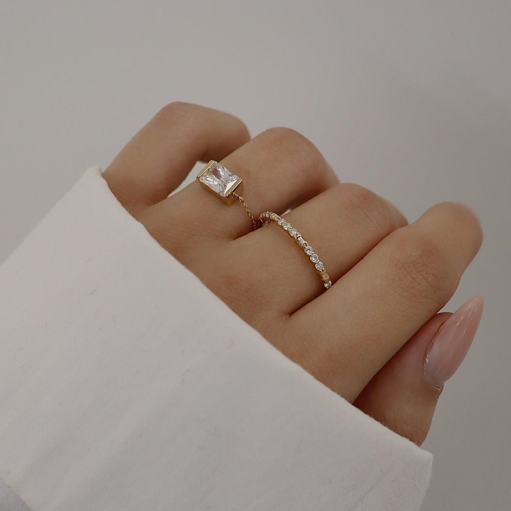 14K Gold Vintage Ring Rings IceLink-CAL   