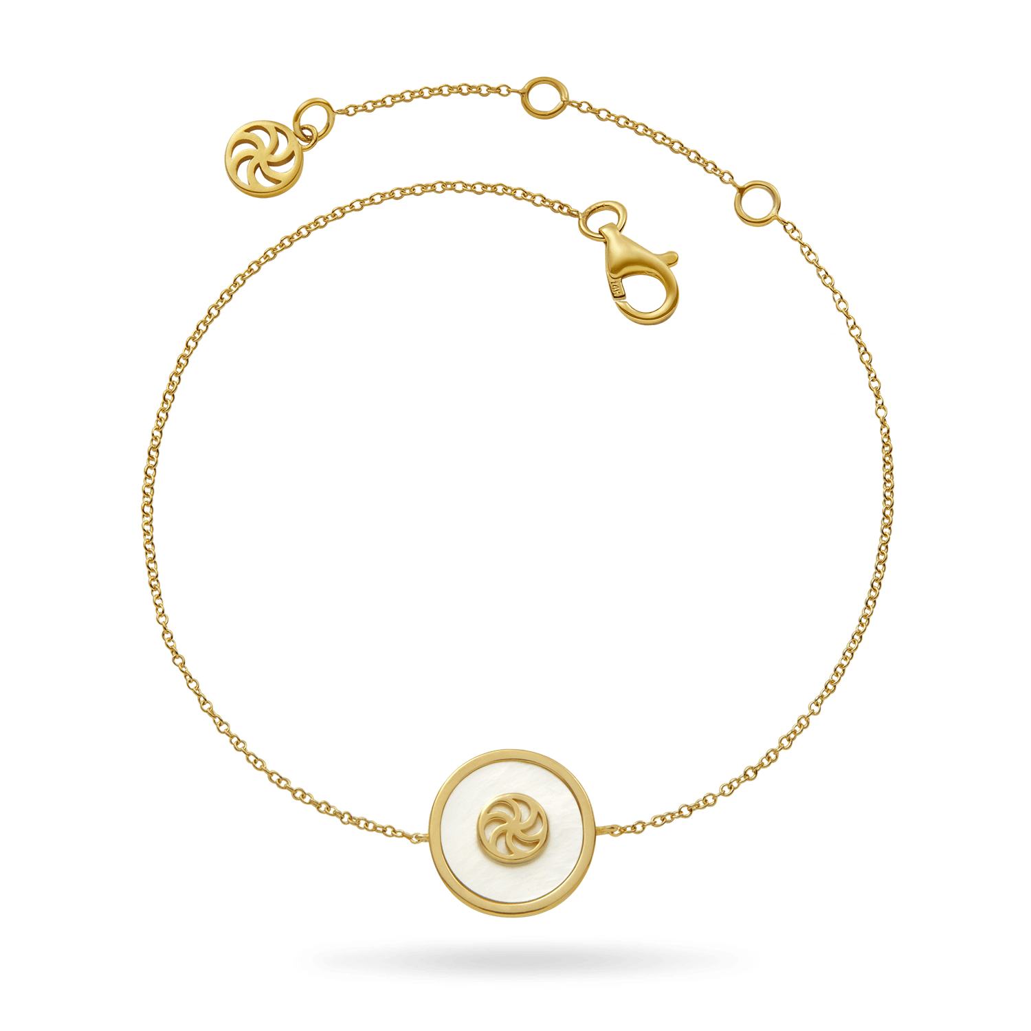 14K Mother of Pearl Eternity Bracelet Bracelets IceLink-CAL   