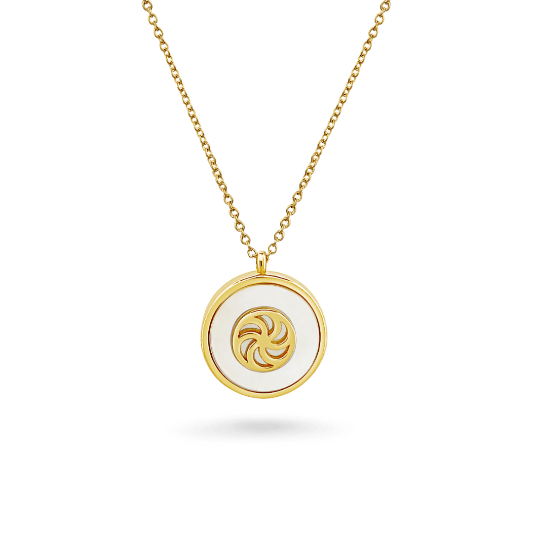 14K Mother of Pearl Necklace Necklaces IceLink-CAL   