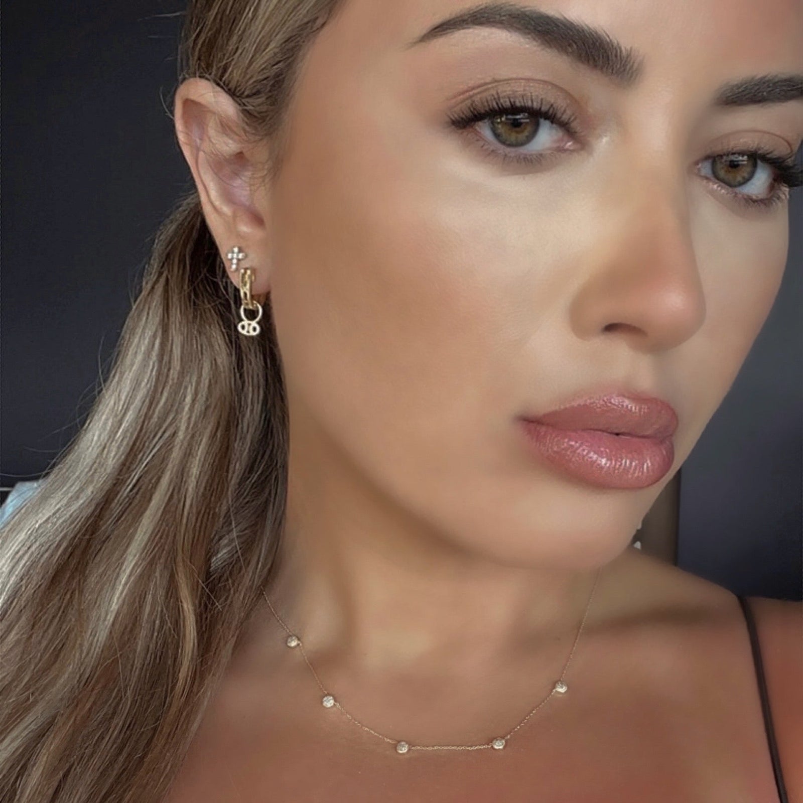 14K Nova Diamond Necklace Necklaces IceLink-CAL 14K Gold  