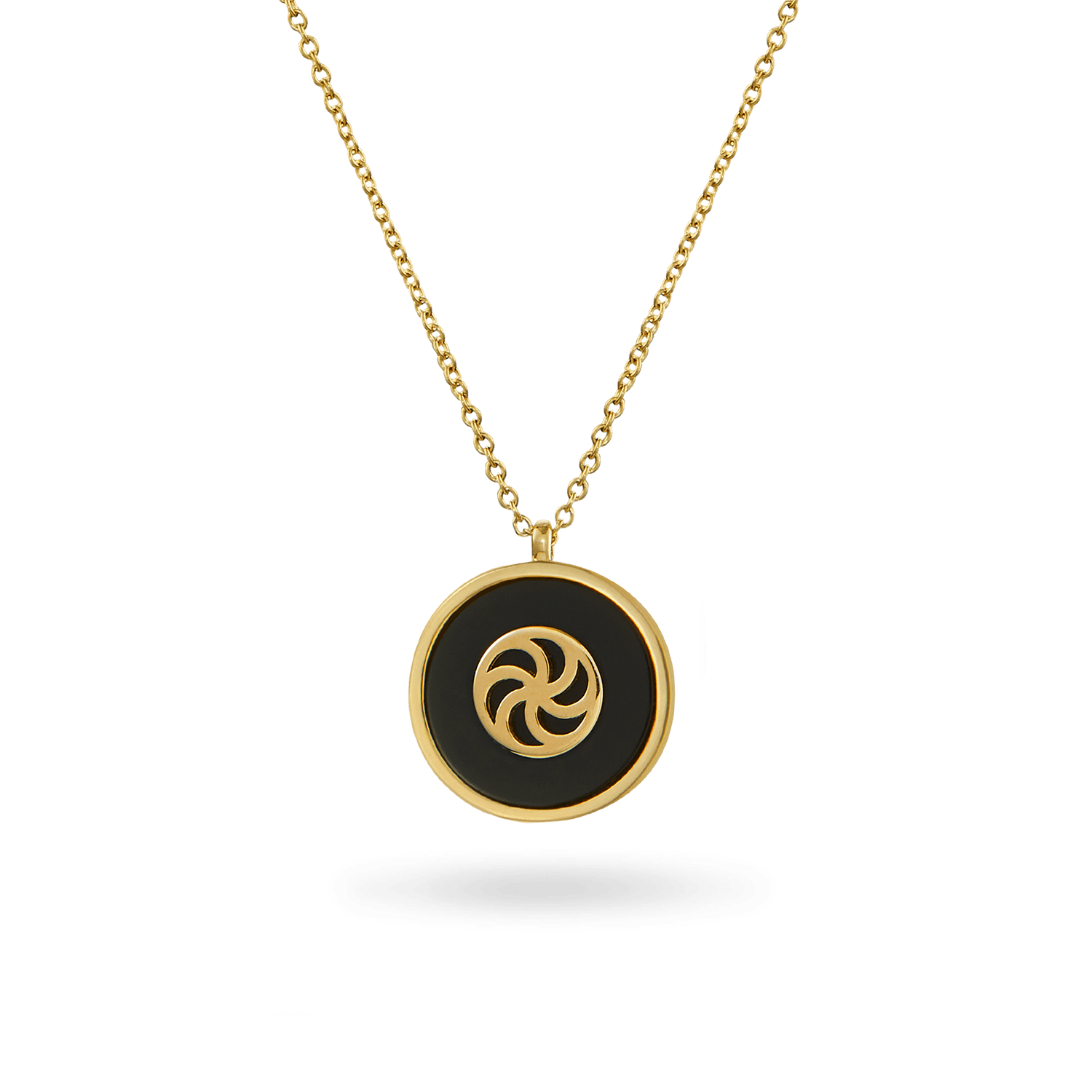 14K Onyx Eternity Necklace Necklaces IceLink-CAL   