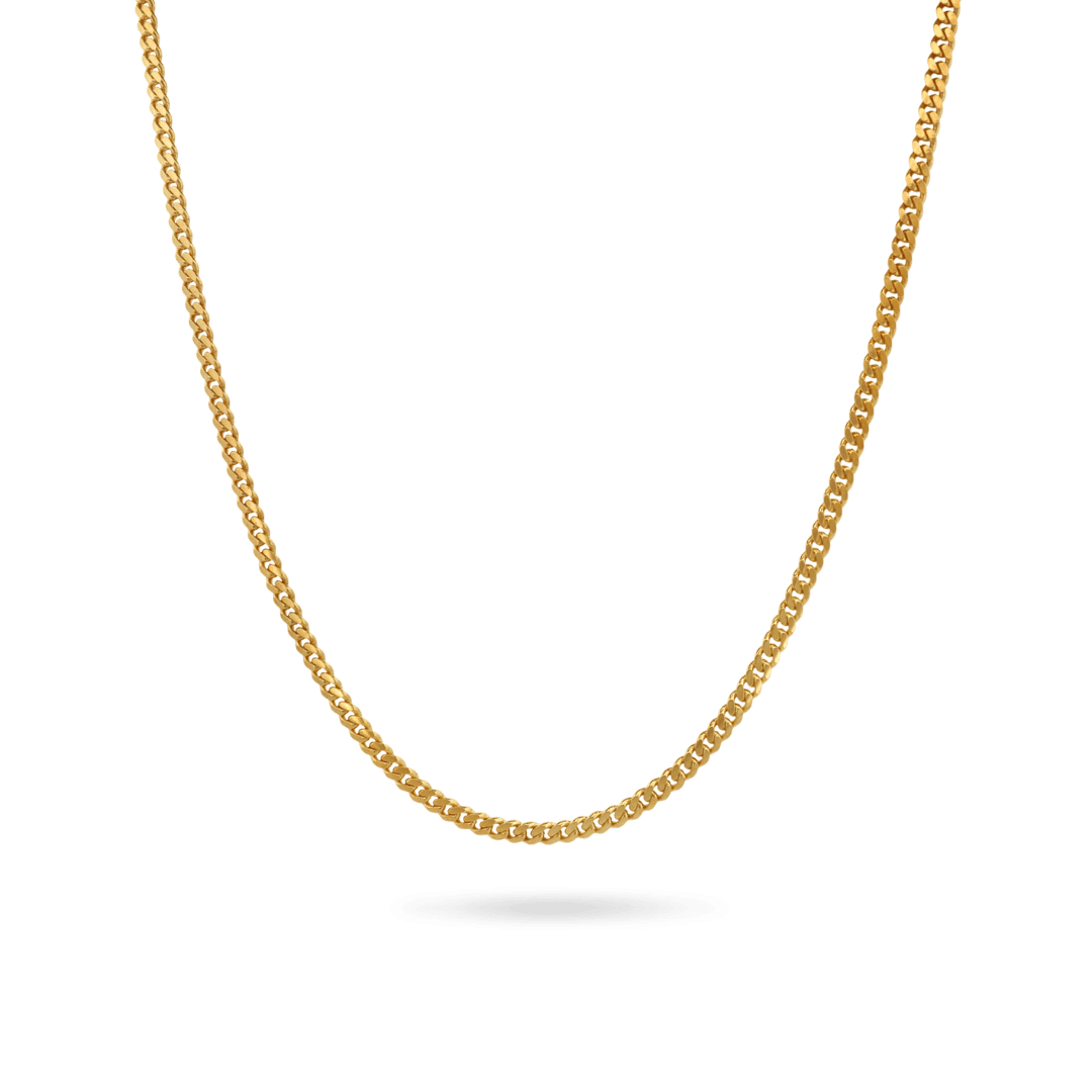 14K 3mm Miami Link Cuban Chain Necklaces IceLink-CAL 16" (11.6g)  