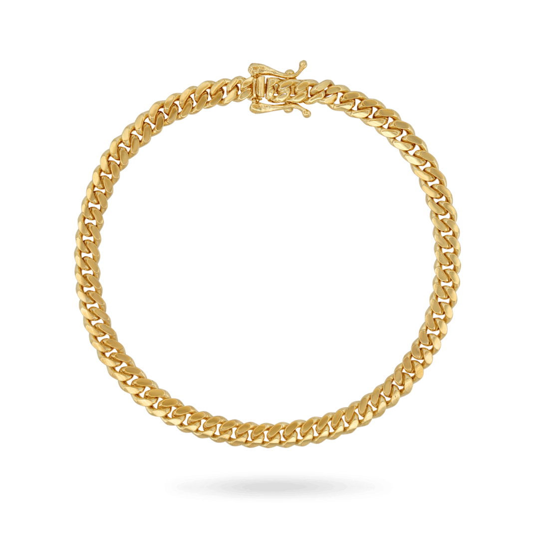 14K 4mm Miami Cuban Link Bracelet Bracelets IceLink-CAL 6.5" (8.9g)  