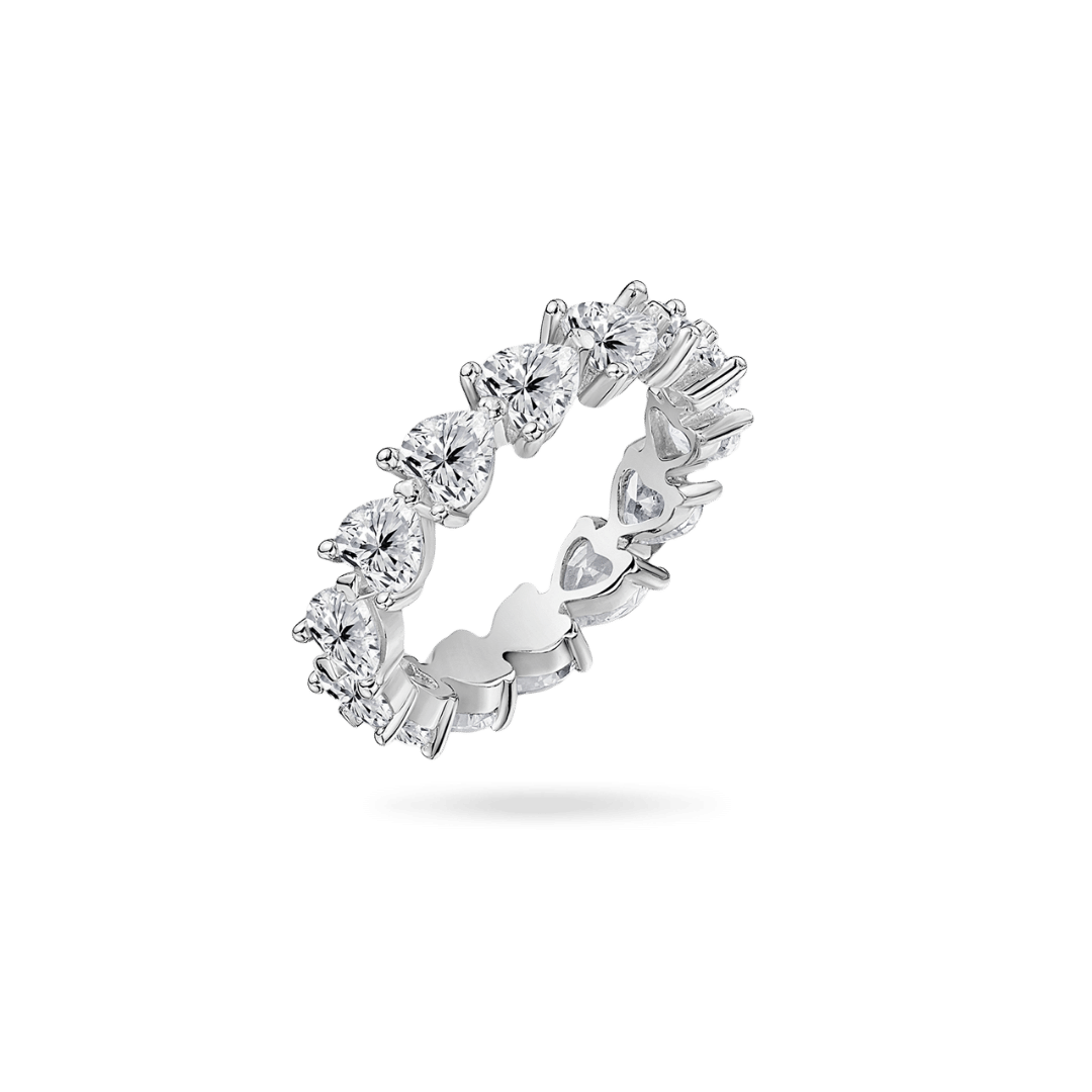 14K Heart Eternity Ring Rings IceLink-CAL   