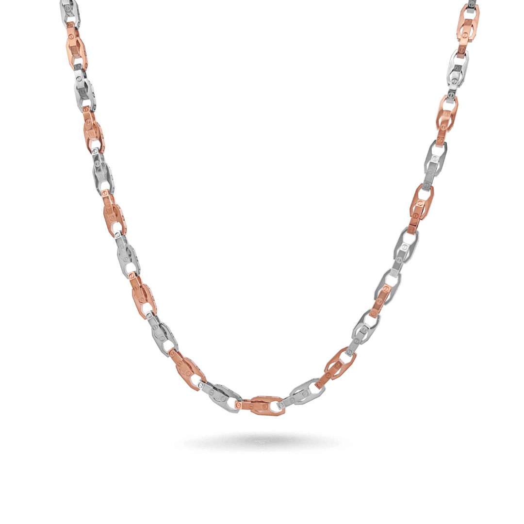 14K Titan Rose Gold Link Chain Necklace Necklaces IceLink-CAL   