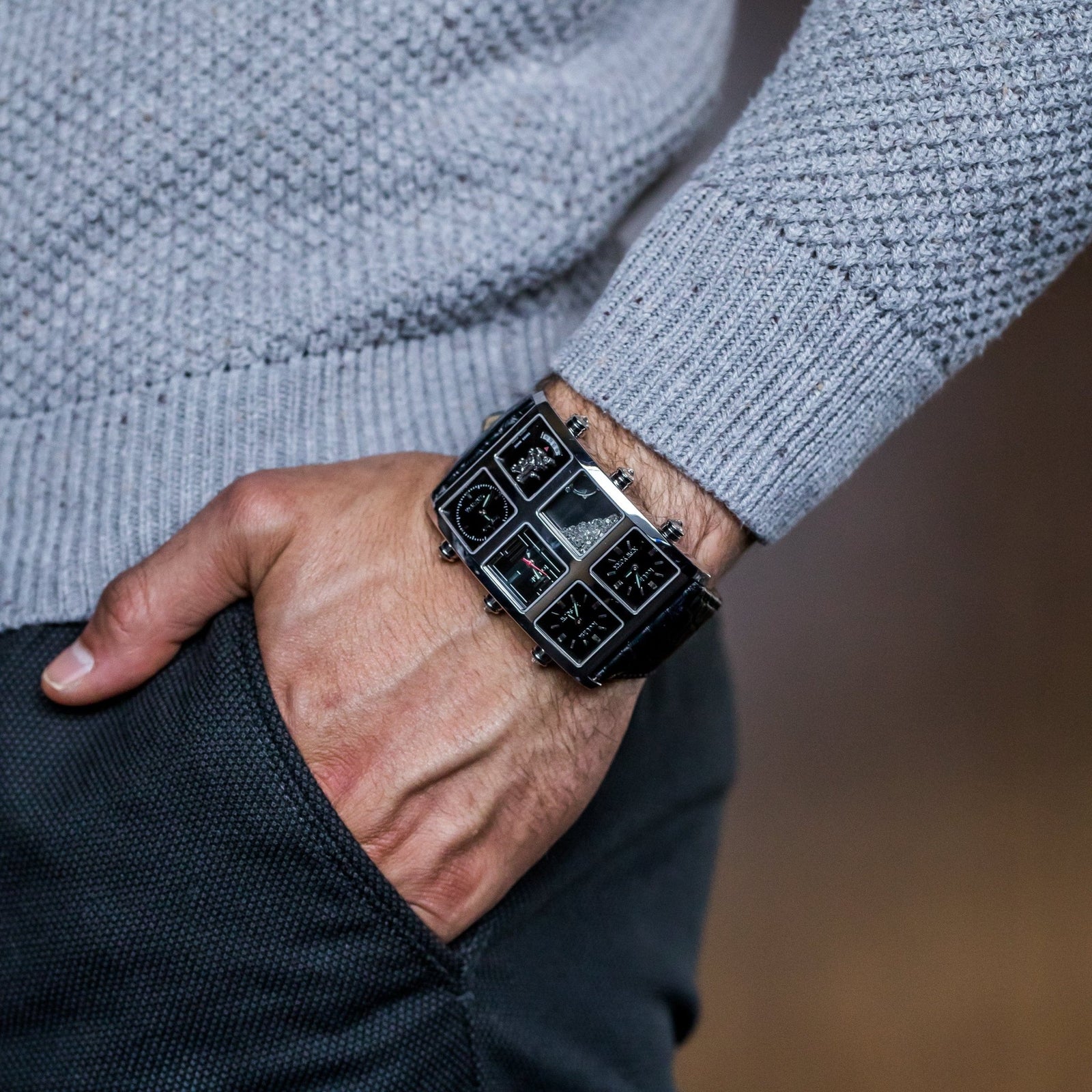 Ansu 6TZ Diamond Watch Presidential IceLink   