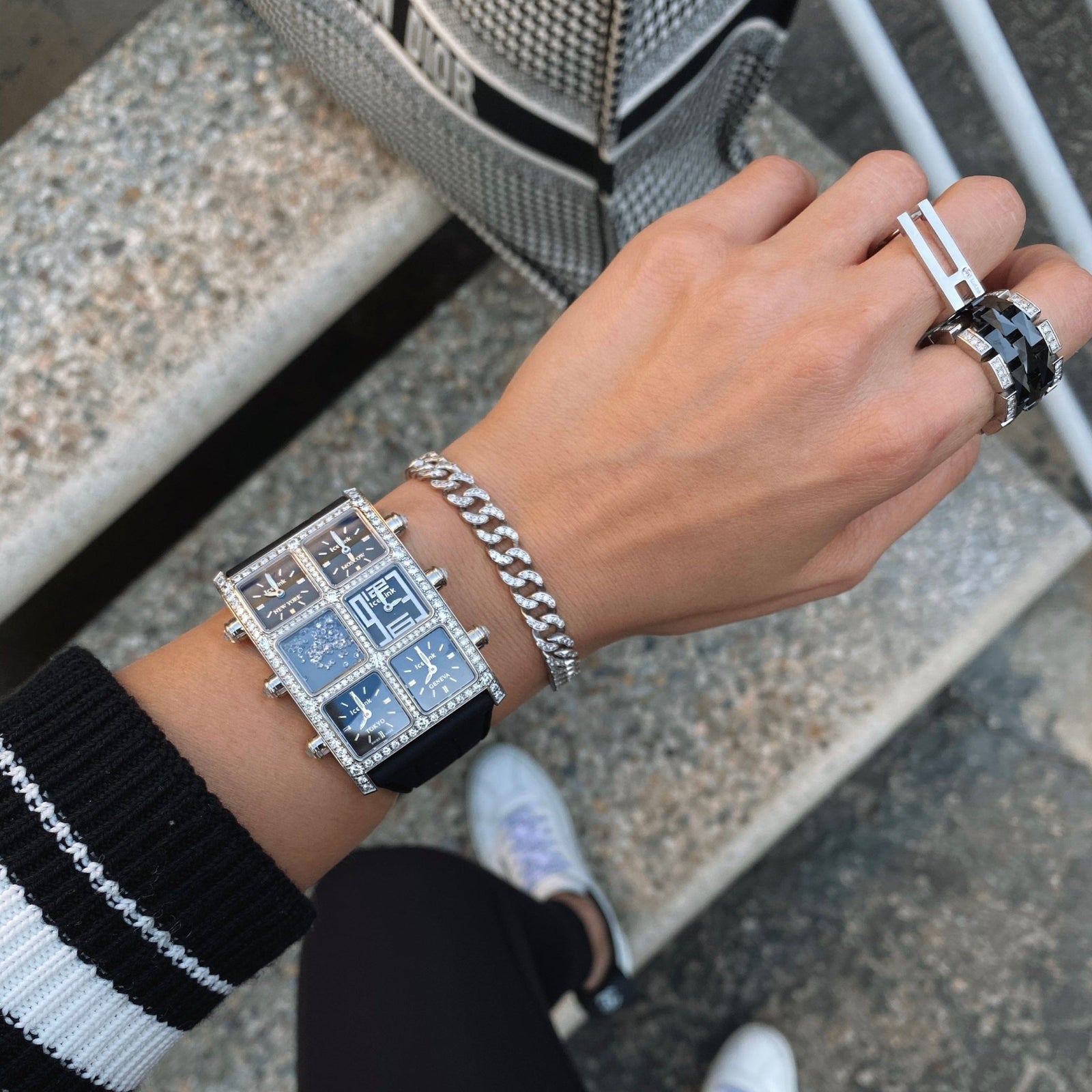 Anya 6TZ Diamond Watch Presidential IceLink   