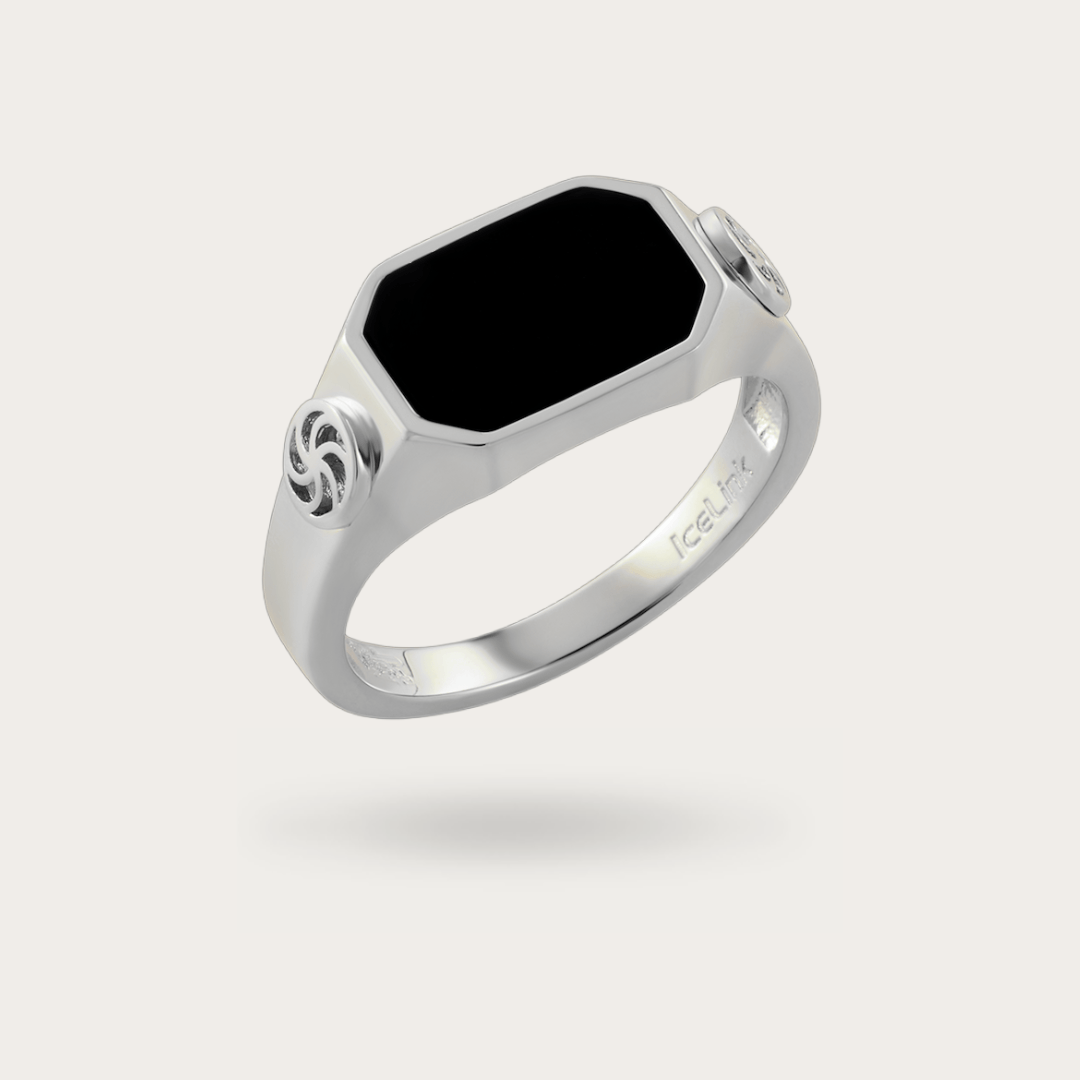 Black Onyx Ring Rings IceLink-RAN 5  