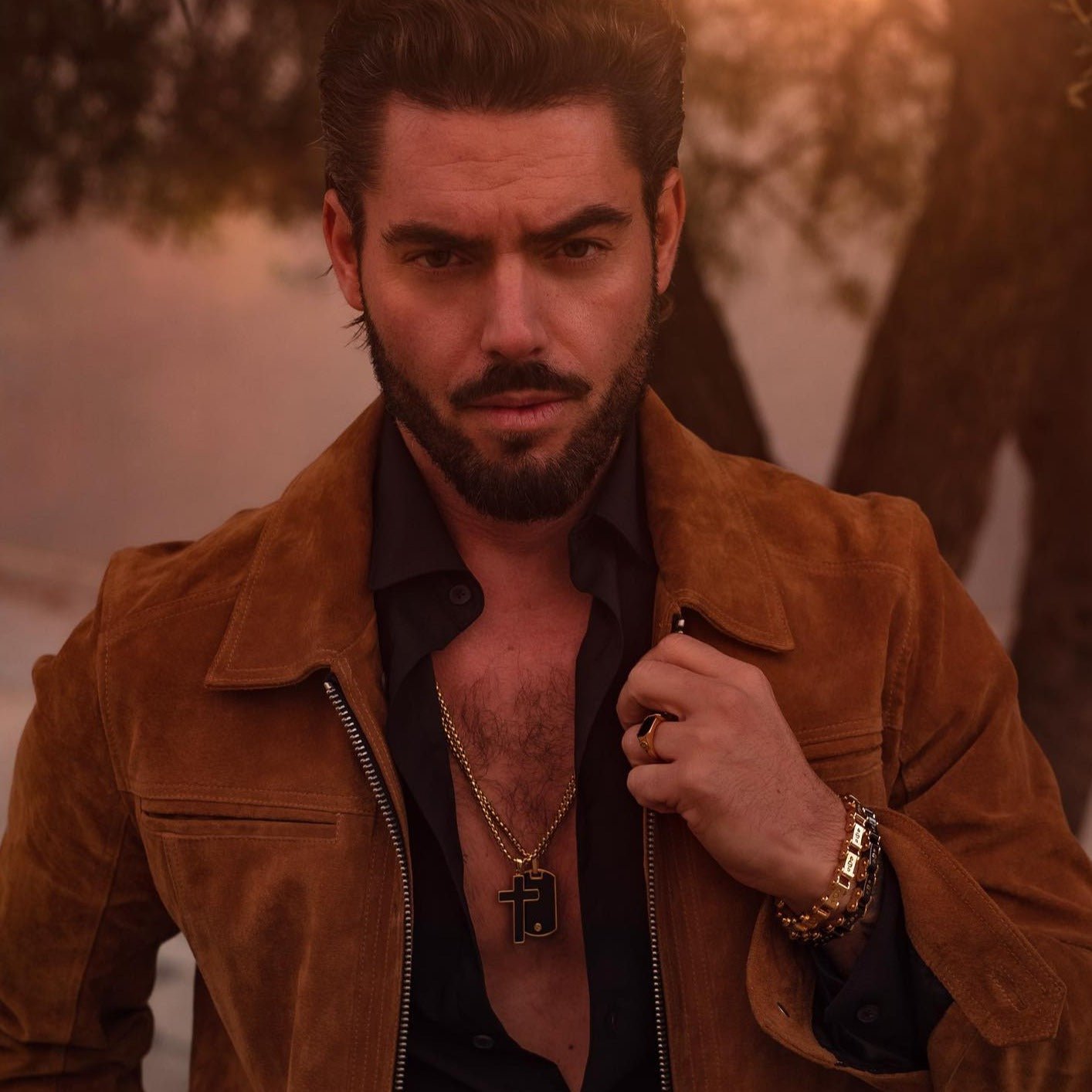 Diamond Gold 9.5MM Bicycle Bracelet Bracelets IceLink-ES   