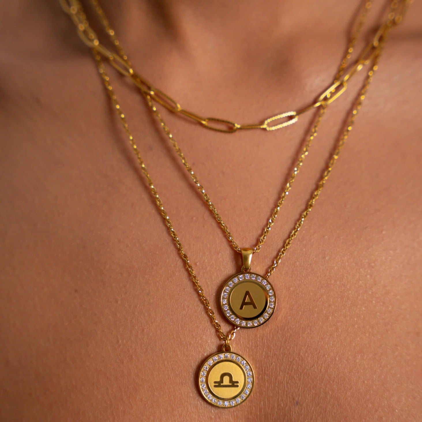 'True You' Initial Stone Necklace Necklaces IceLink-RAN A  