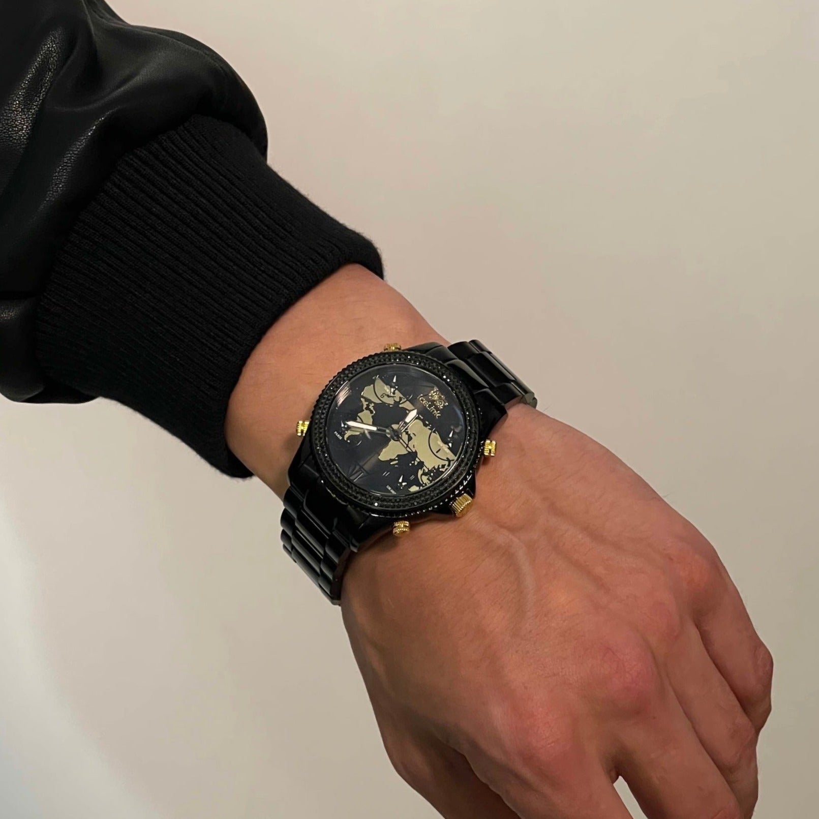 Marco Polo Black & Gold Watches IceLink-TI Default Title  