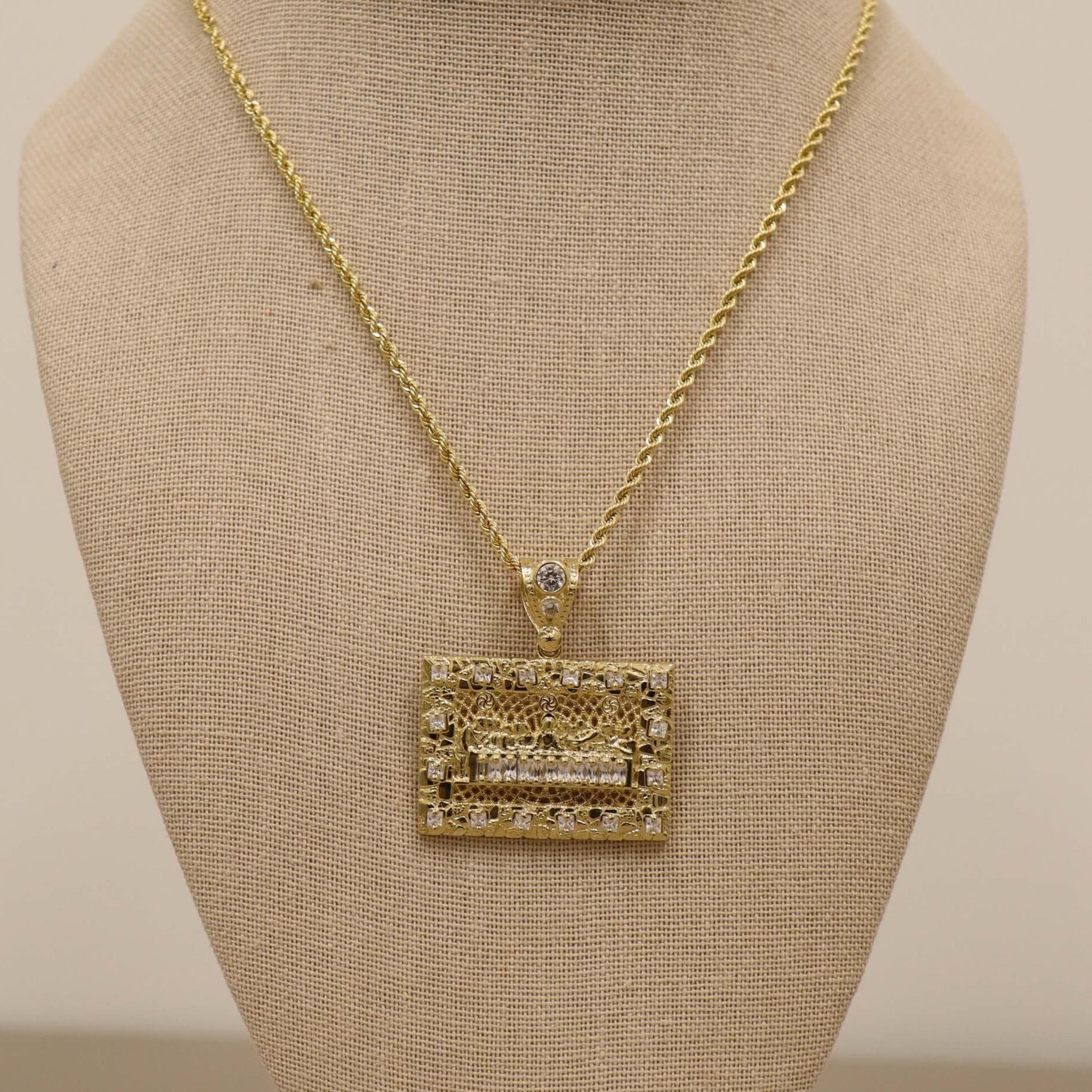 14K Last Supper Pendant (Sample Sale) Necklaces IceLink-CAL   