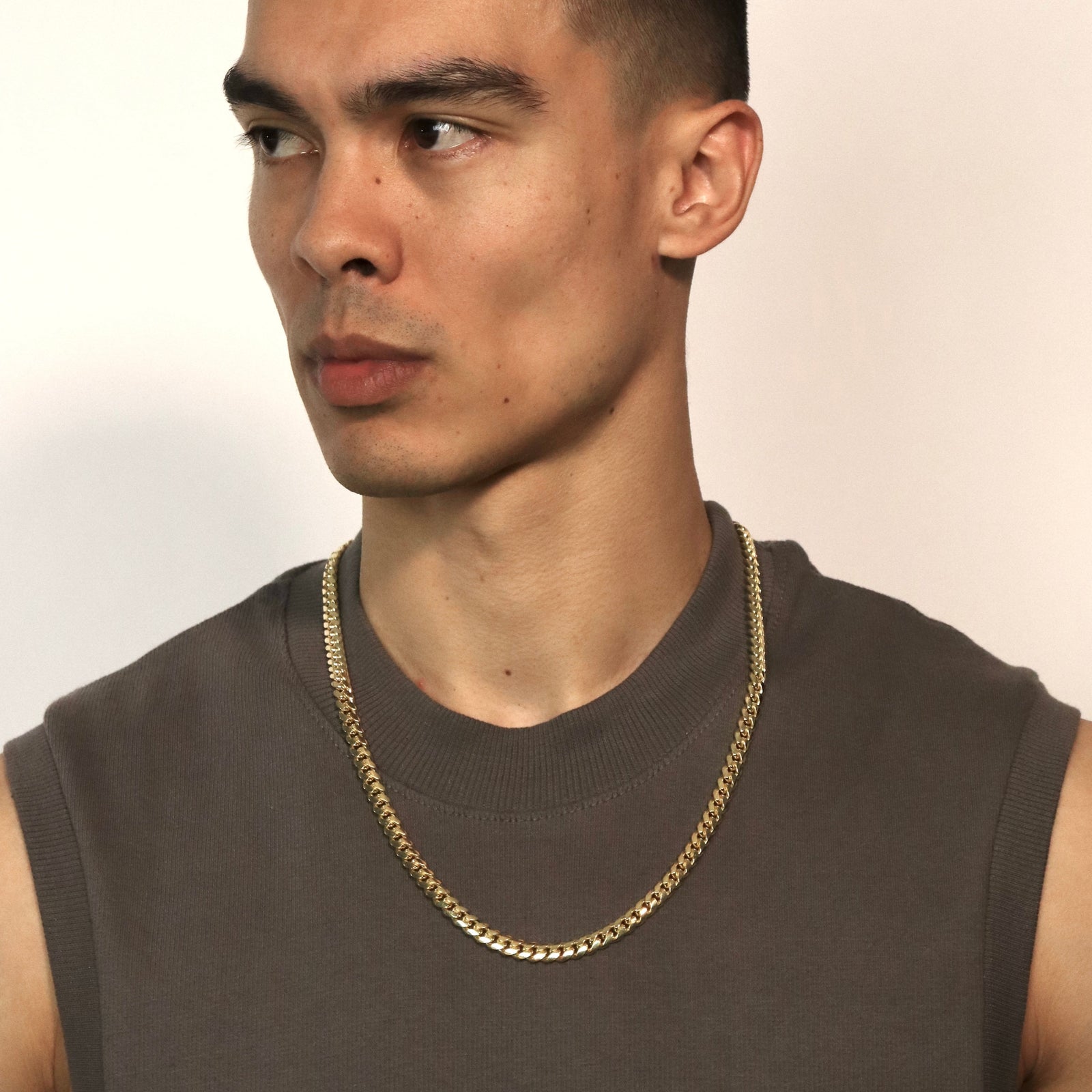 14K 7mm Miami Cuban Link Chain Necklaces IceLink-CAL 16" (61g)  