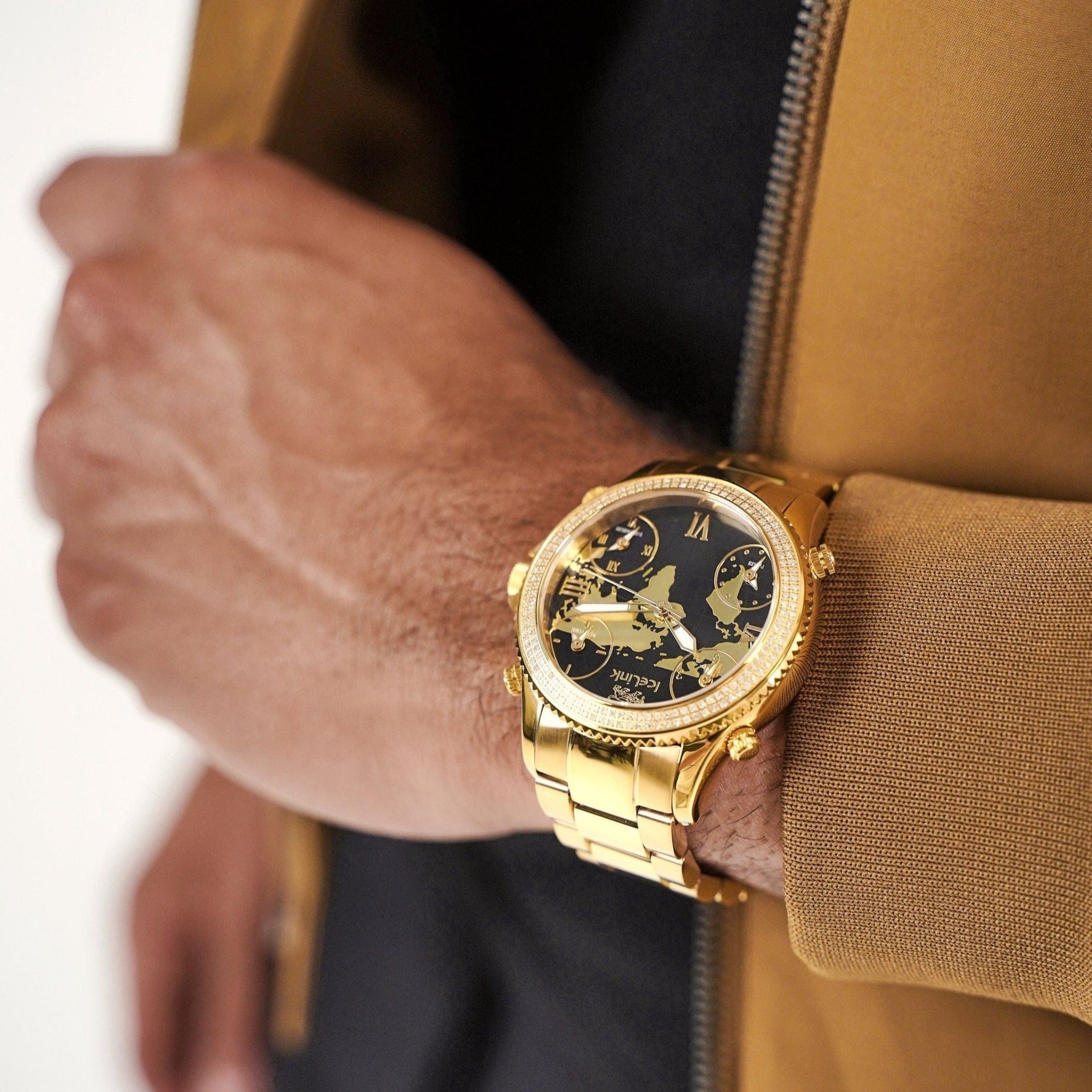Marco Polo Gold & Black Watches IceLink-TI Default Title  