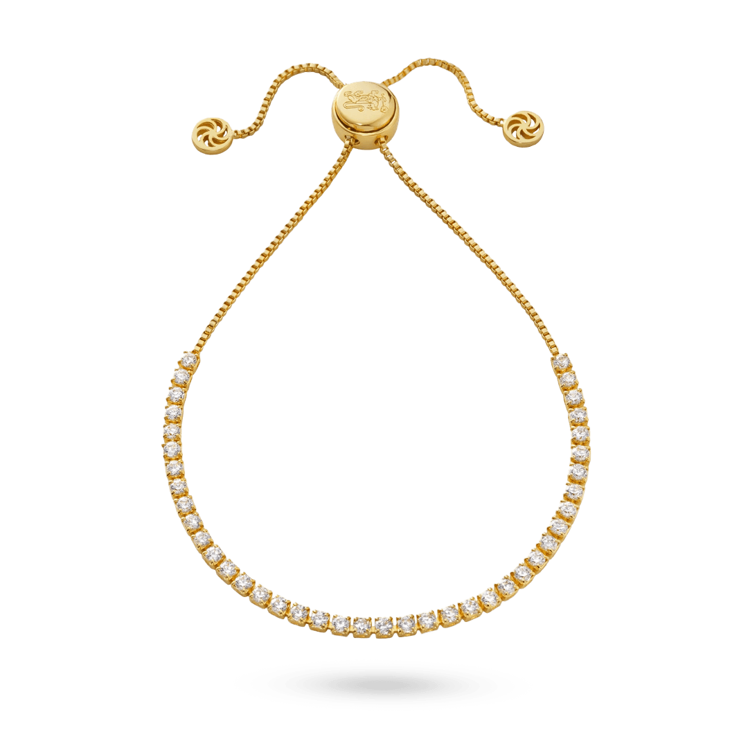 Mini Adjustable Tennis Bracelet Bracelets IceLink-ATL 14K Gold Plated  