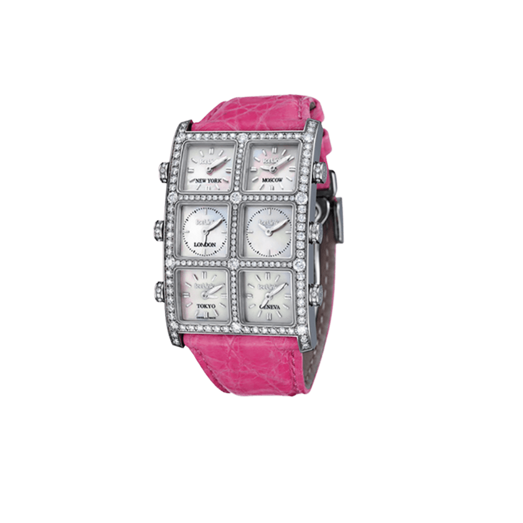 Pink Mother of Pearl 6TZ Diamond Watch Presidential IceLink   