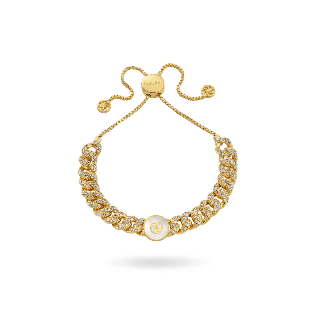 Mother of Pearl Cuban Bracelet Bracelets IceLink-ATL   