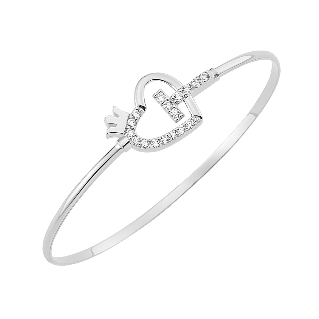 14K Tiara Diamond Bangle (Sample Sale) Bracelets IceLink-CAL 14K Gold 6" (5.6g, 0.53ct) 