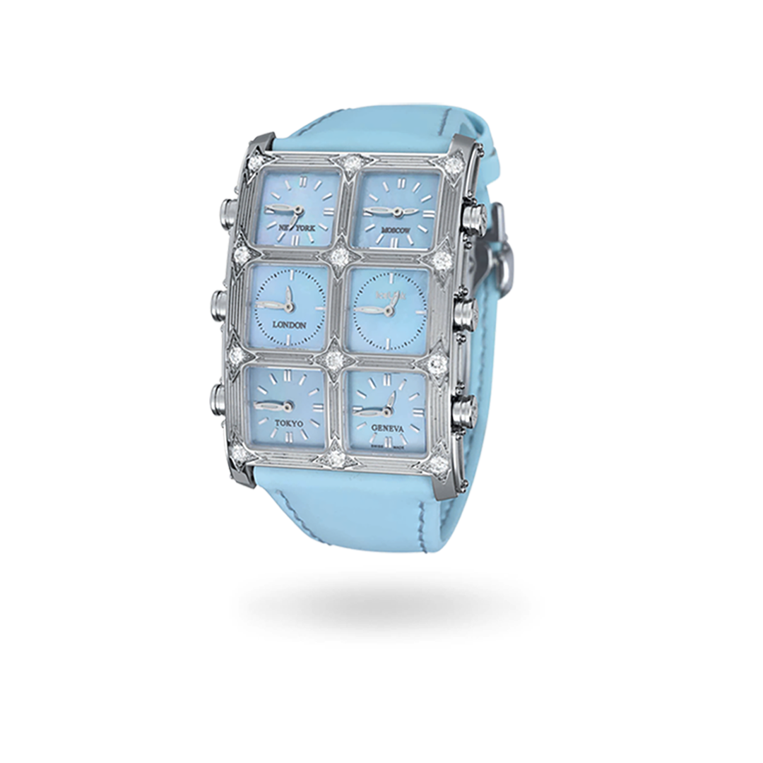 Azzurra 6TZ Diamond Watch Presidential IceLink   
