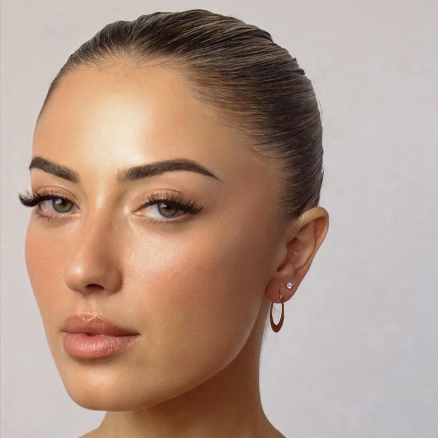 10K Amelia Hoops Earrings IceLink-CAL   