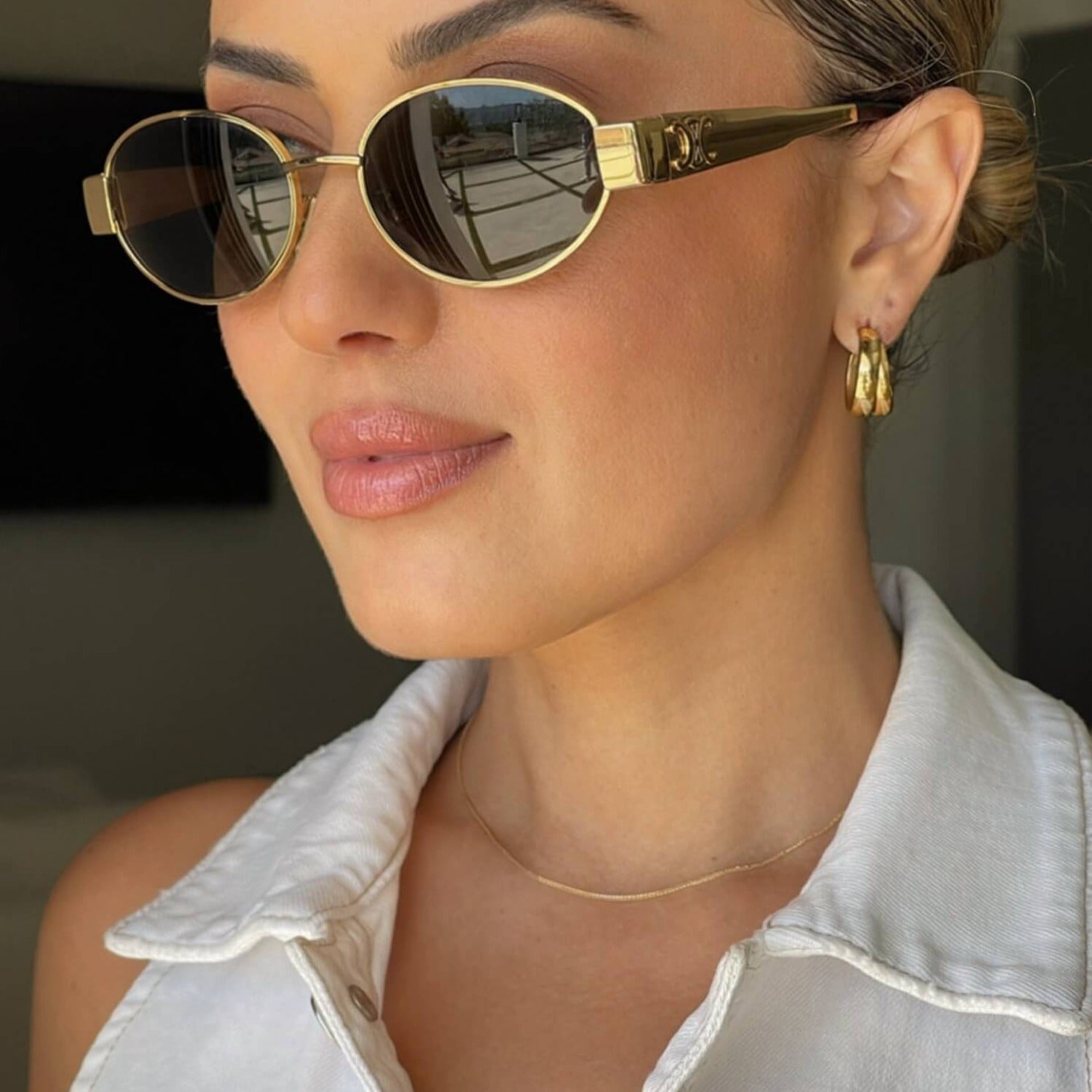 14K Adjustable Spiga Chain Necklaces IceLink-CAL 14K Gold  