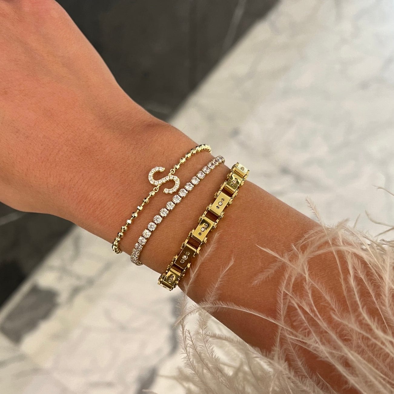 'True You' Initial Bead Bracelet Bracelets IceLink-ATL A  